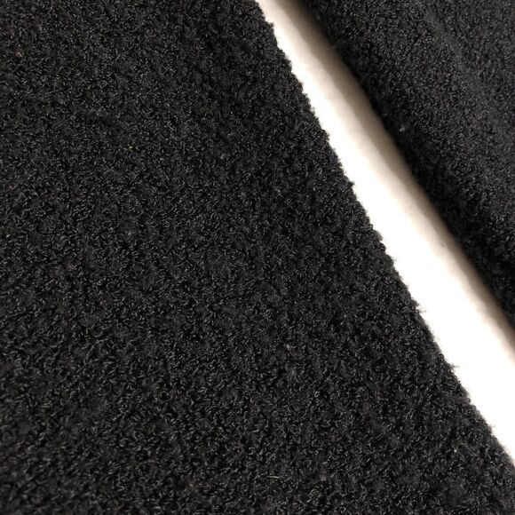 Chicos Sweater Womens 2 Large Black Wool Blend Turtleneck Chunky Plush Boucle - Picture 6 of 16